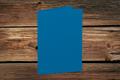 [16400696] Klappkarten 105/210x148 mm (A6) hochdoppelt Stahlblau gerippt 220 g/qm
